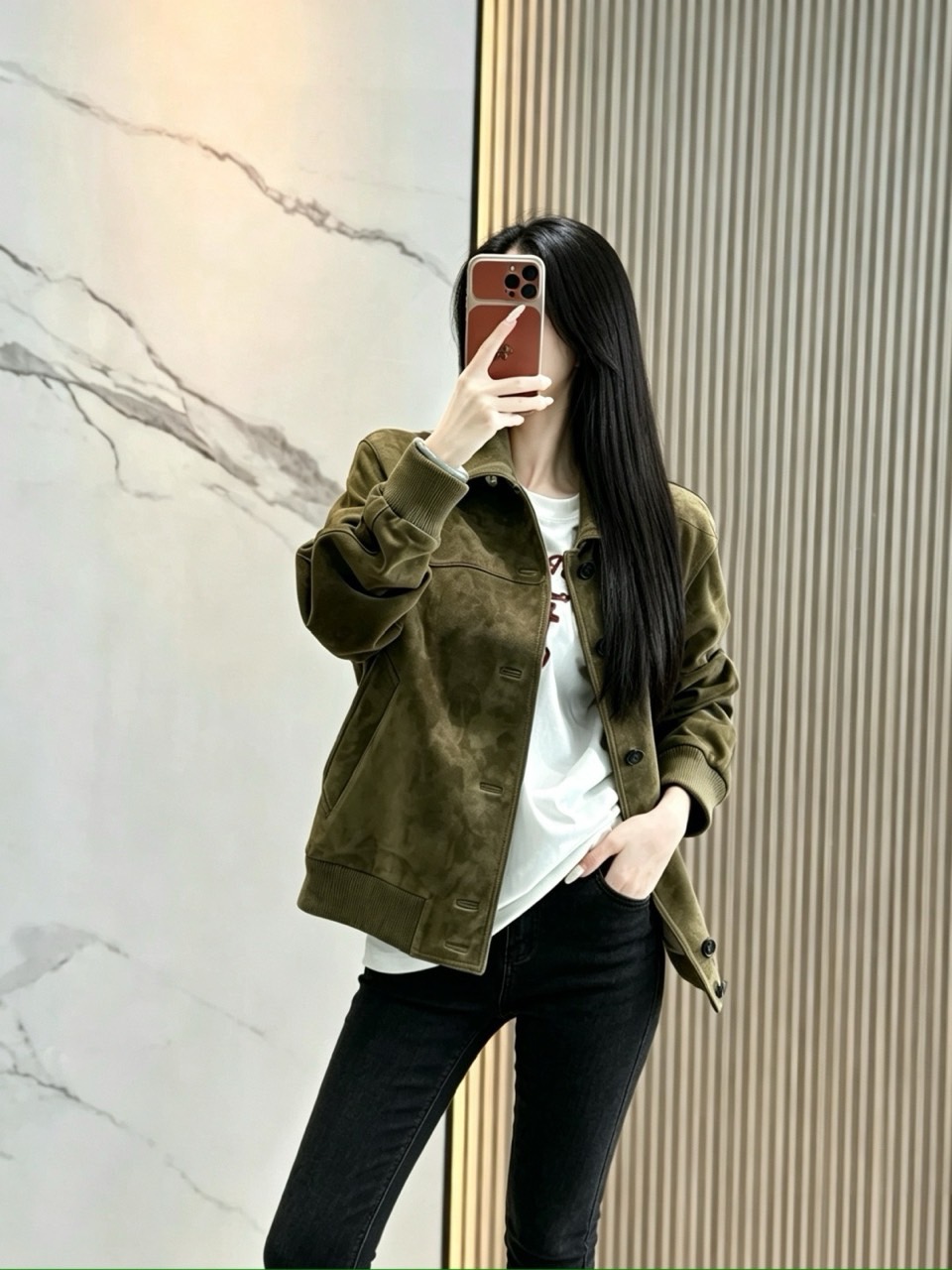로로피아나 마렘마 봄버 자켓 - 이미지 7