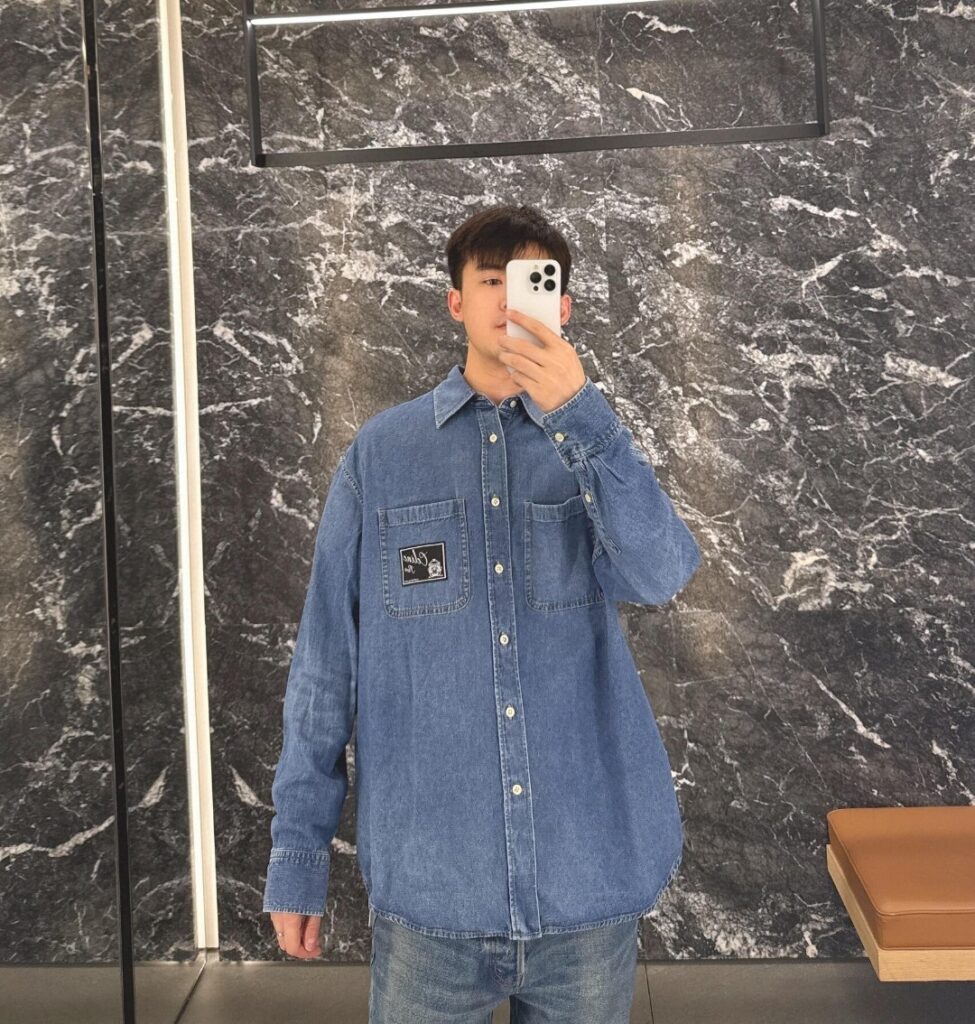 셀린느 26FW 블루 데님 셔츠