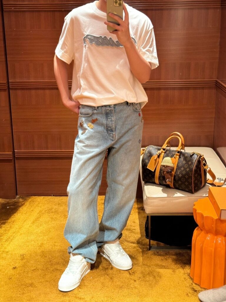 루이비통 발렌타인데이 스케이트 데님
