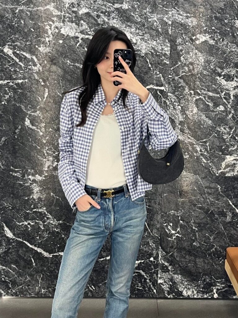 셀린느 틴 룰루백 다크 데님